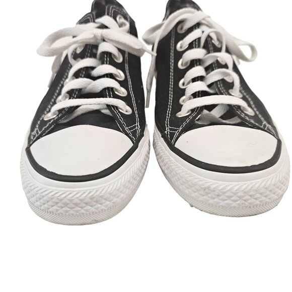 Converse Women's All Star Black Canvas Low-Top Sneakers Size 9 - Picture 4 of 11